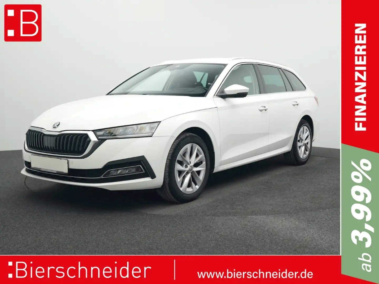 Skoda Octavia Combi 2.0 TDI Style AHK HuD ACC NAVI LED Weiß - 1