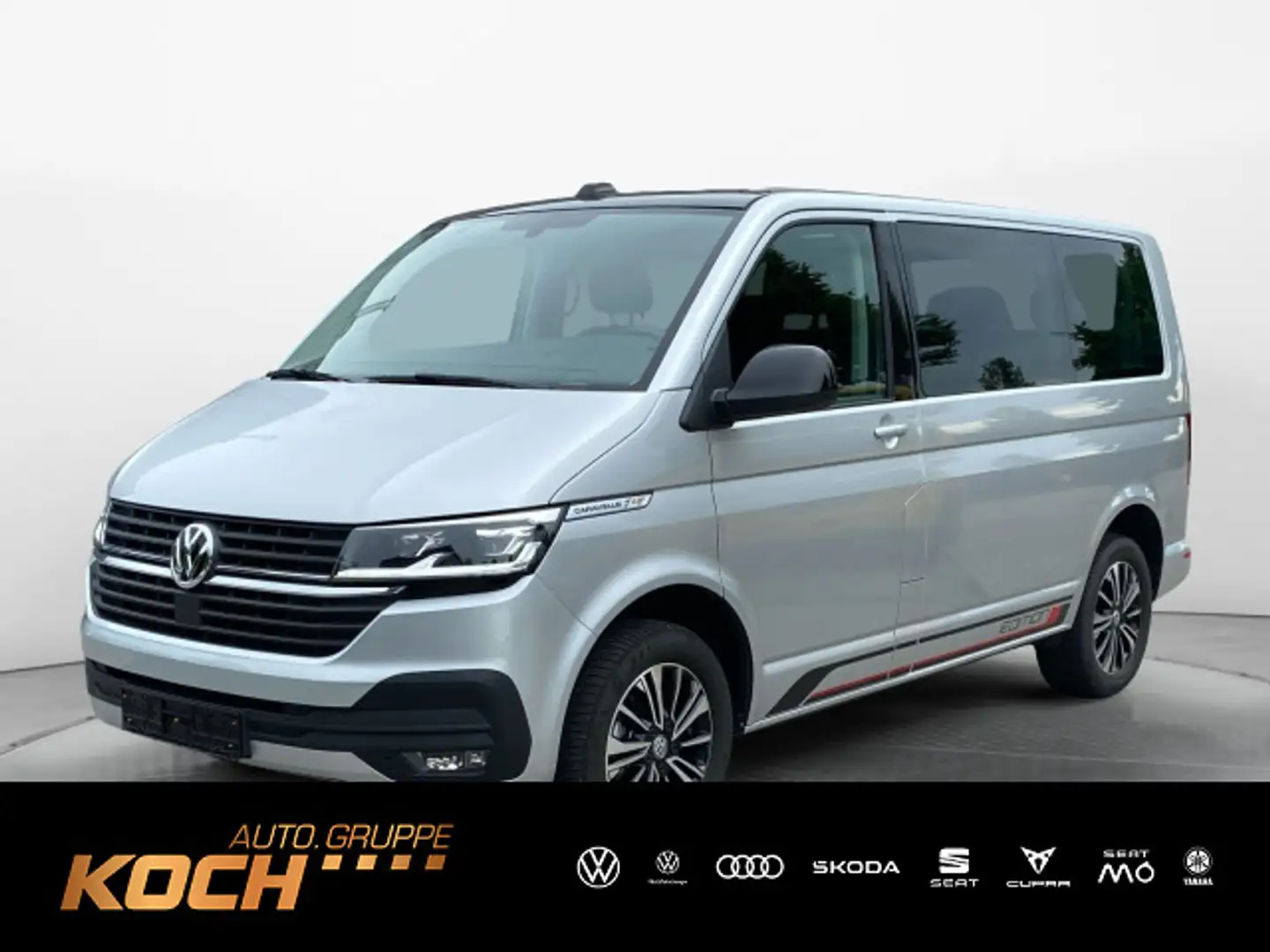 Volkswagen T6.1 Caravelle TDI 110 kw DSG AHK LED ACC StHzg Silber - 1