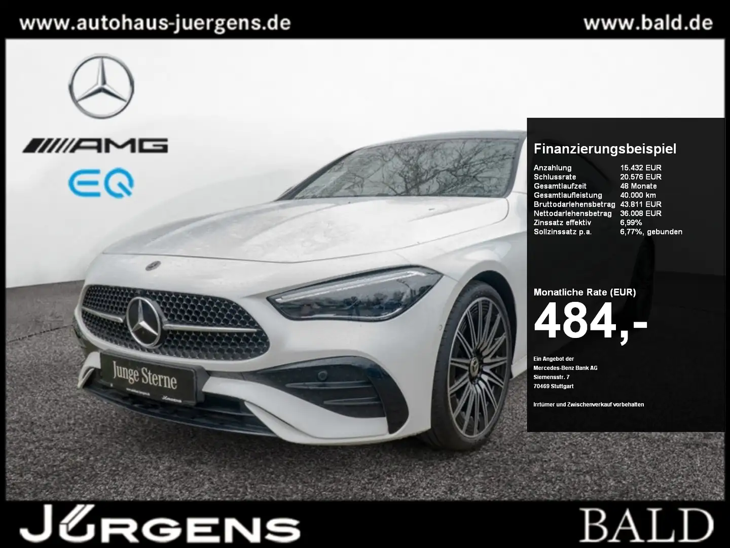 Mercedes-Benz CLE 220 d Coupé AMG-Sport/Pano/Burm/Sitzklima/20 Weiß - 1