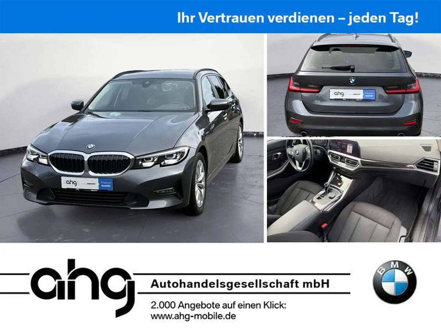 BMW 320 d xDrive Touring Advantage Navi Klima PDC Sit Gris - 1