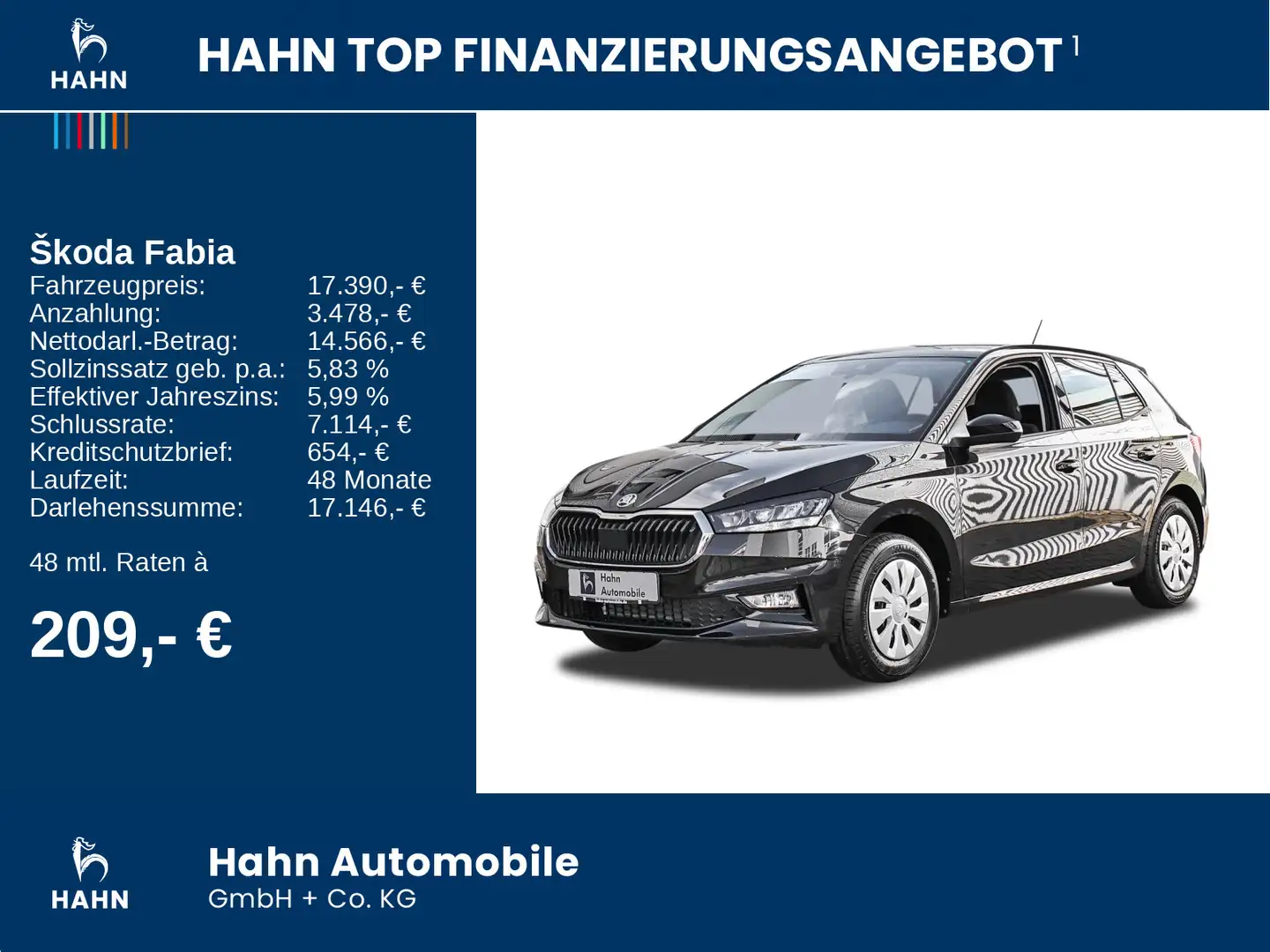 Skoda Fabia Essence 80 PS LED PDC Klima FSE Radio elFH Noir - 2