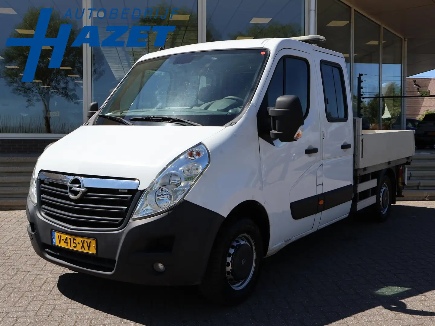 Opel Movano 2.3 CDTI BITURBO 145 PK HIAB 017T LAADKRAAN OPEN L Wit - 1