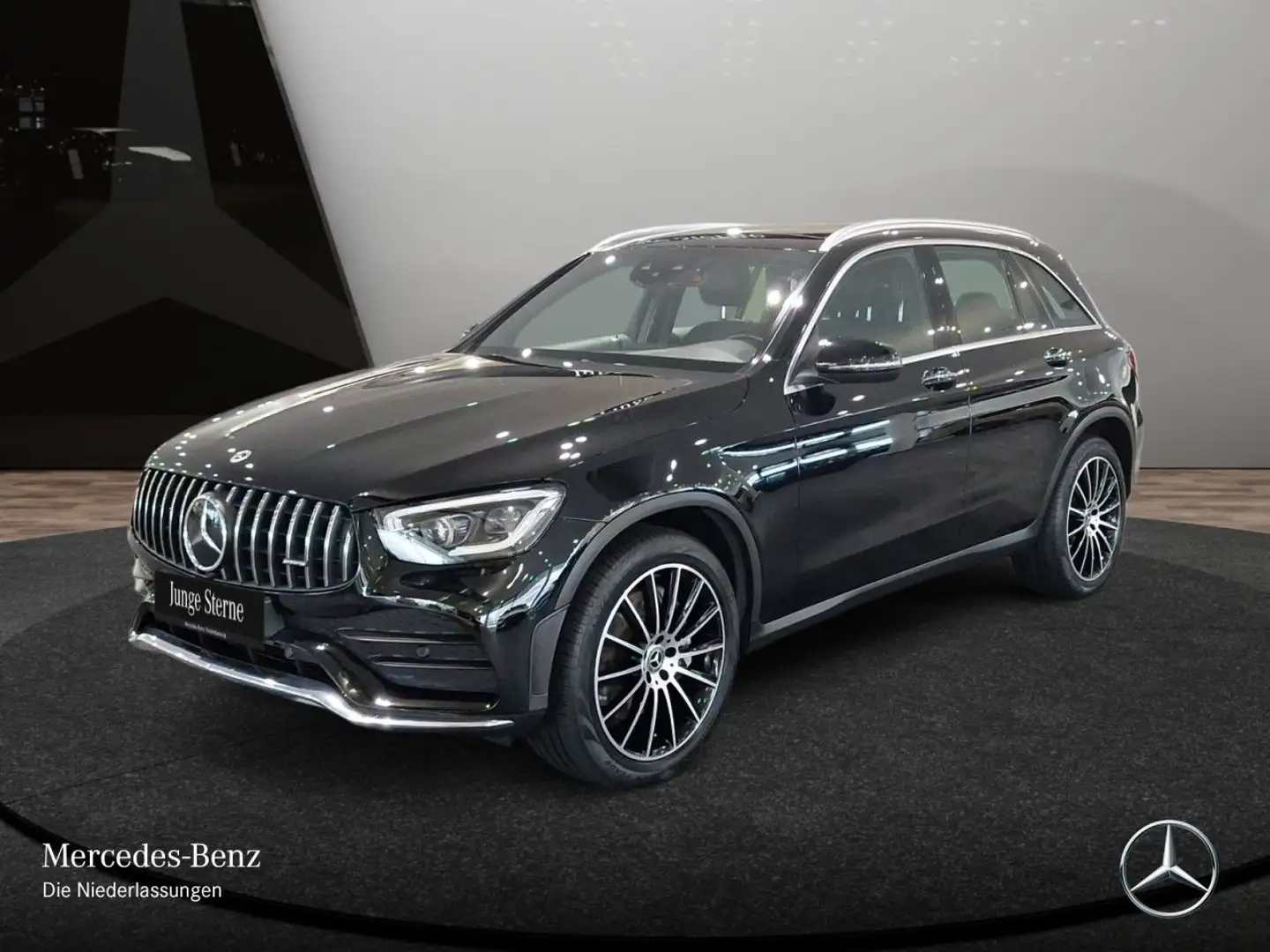 Mercedes-Benz GLC 300 de 4M AMG+PANO+AHK+MULTIBEAM+FAHRASS+9G Schwarz - 2