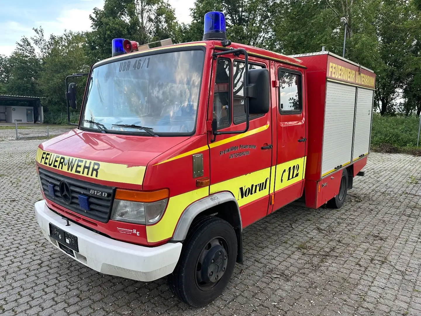 Mercedes-Benz 812 D Feuerwehrfahrzeug TSF-W Rood - 1