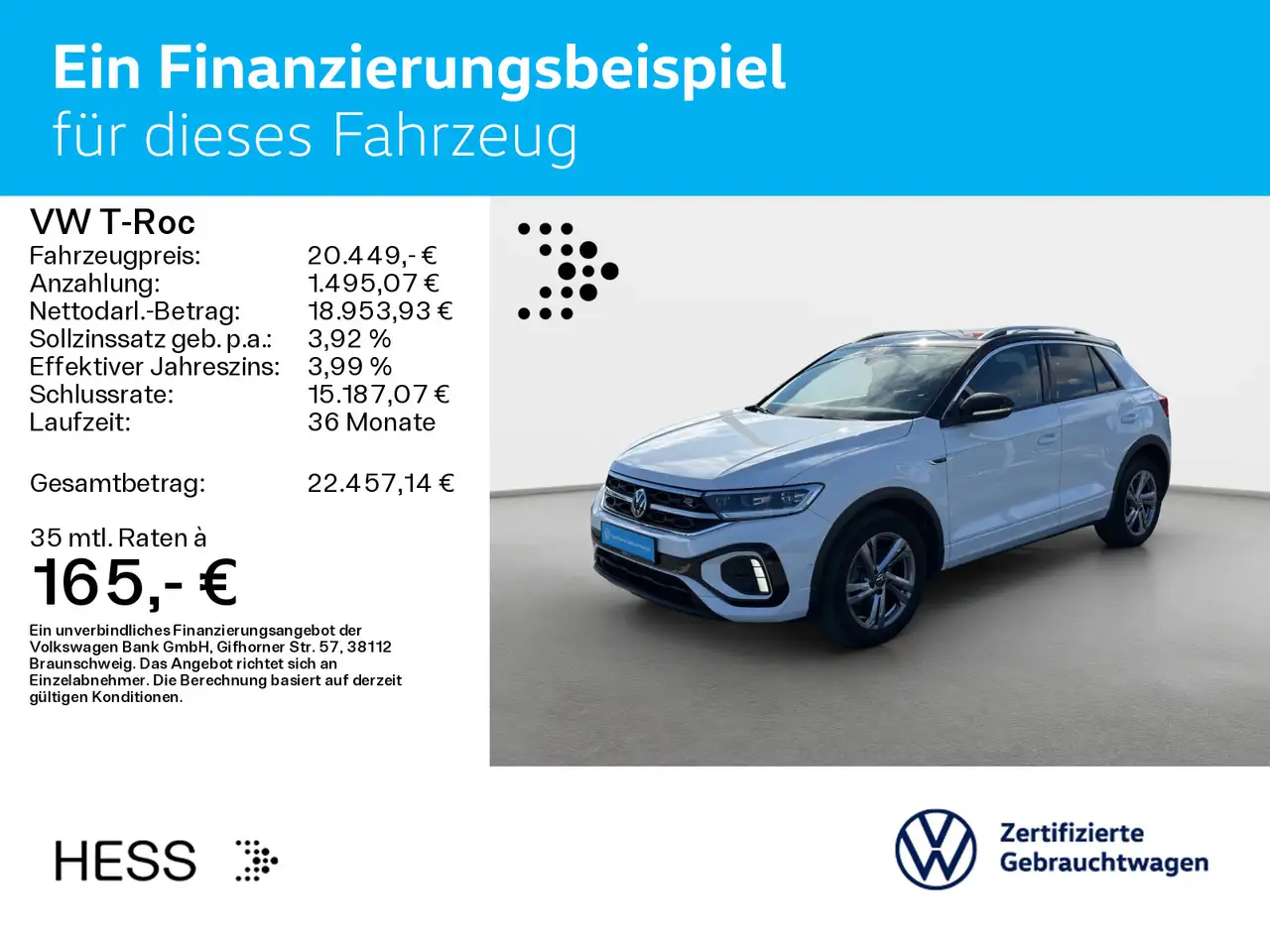 Volkswagen T-Roc T-ROC 1.0 TSI R-LINE*LED*KAMERA*PDC*SHZ*NAVI*KLI 2