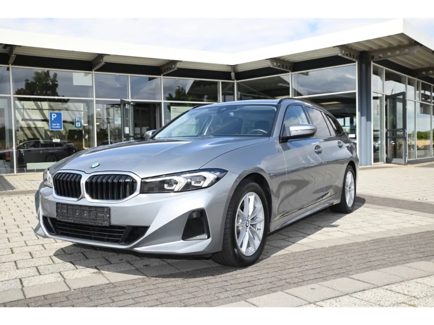 BMW 320 d Touring MildHybrid Navi LED AHK-el. klappb. Digi Grau - 1