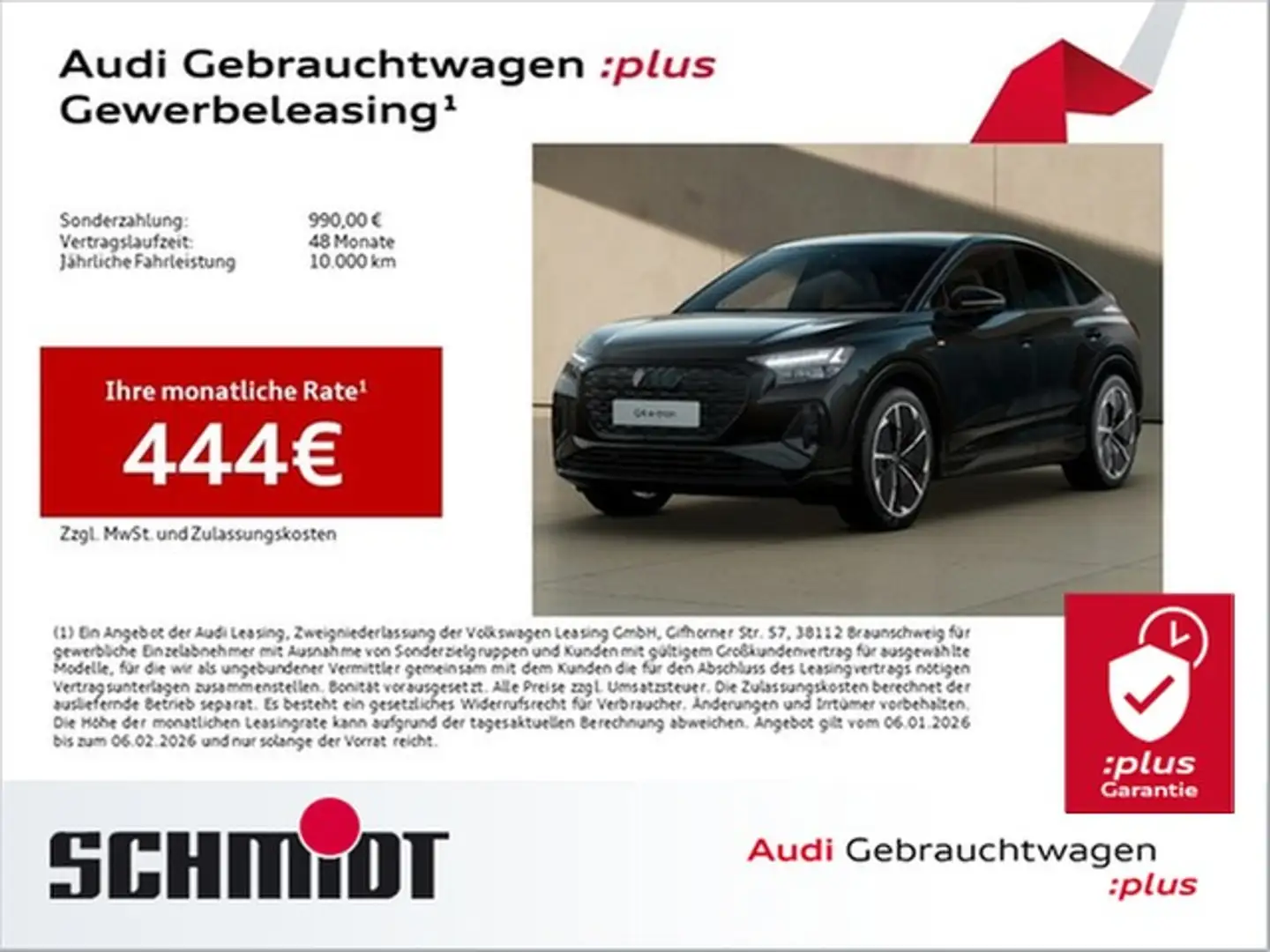 Audi Q4 e-tron Sportback 55 quattro S line Edititon LM21 HuD A... Schwarz - 1