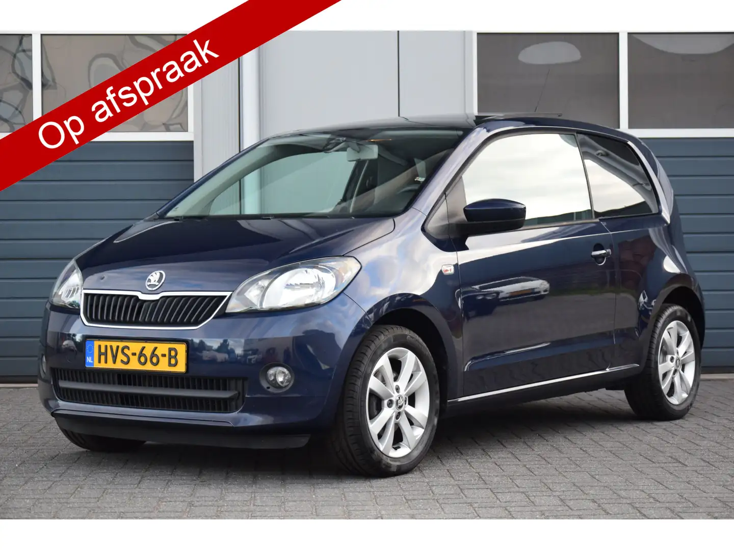 Skoda Citigo 1.0 Elegance Pano/Dak Stoelverwarming Priv/Glass A Blauw - 1
