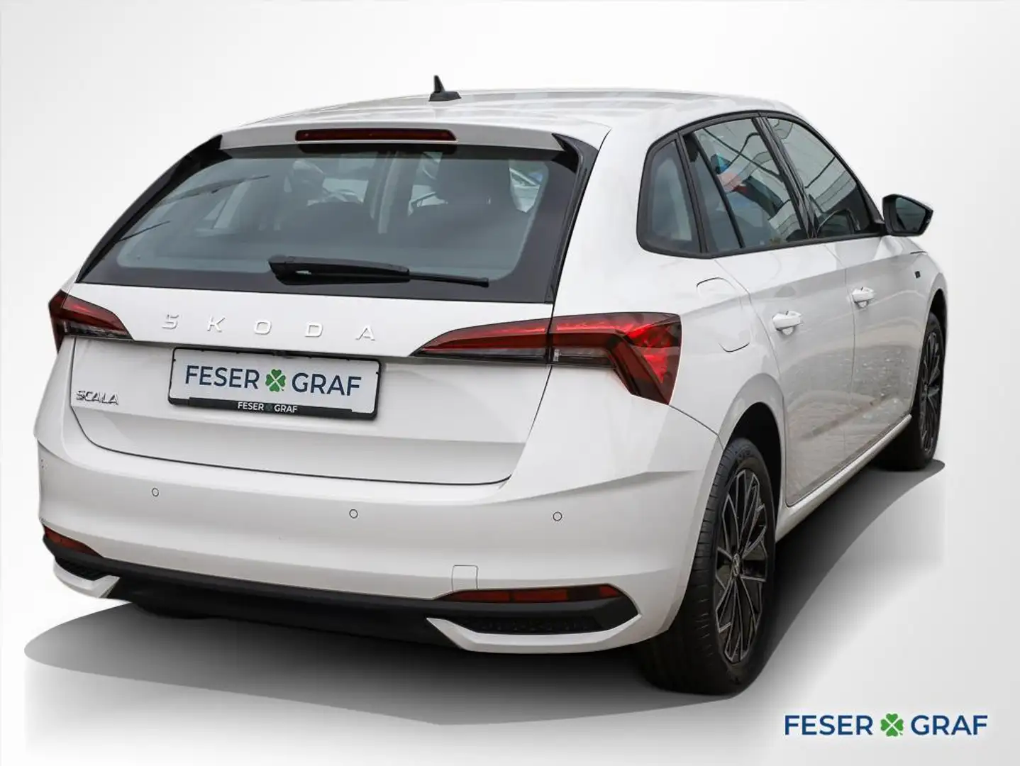 Skoda Scala 1.0 TSI Drive CarPlay Kessy RüKa Sitzh. Weiß - 2