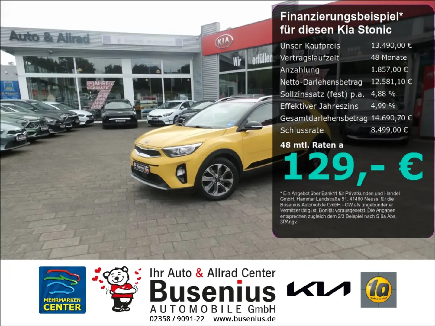 Kia Stonic 1.0 T-GDI Spirit+Connect+Kamera+SHZ Geel - 1