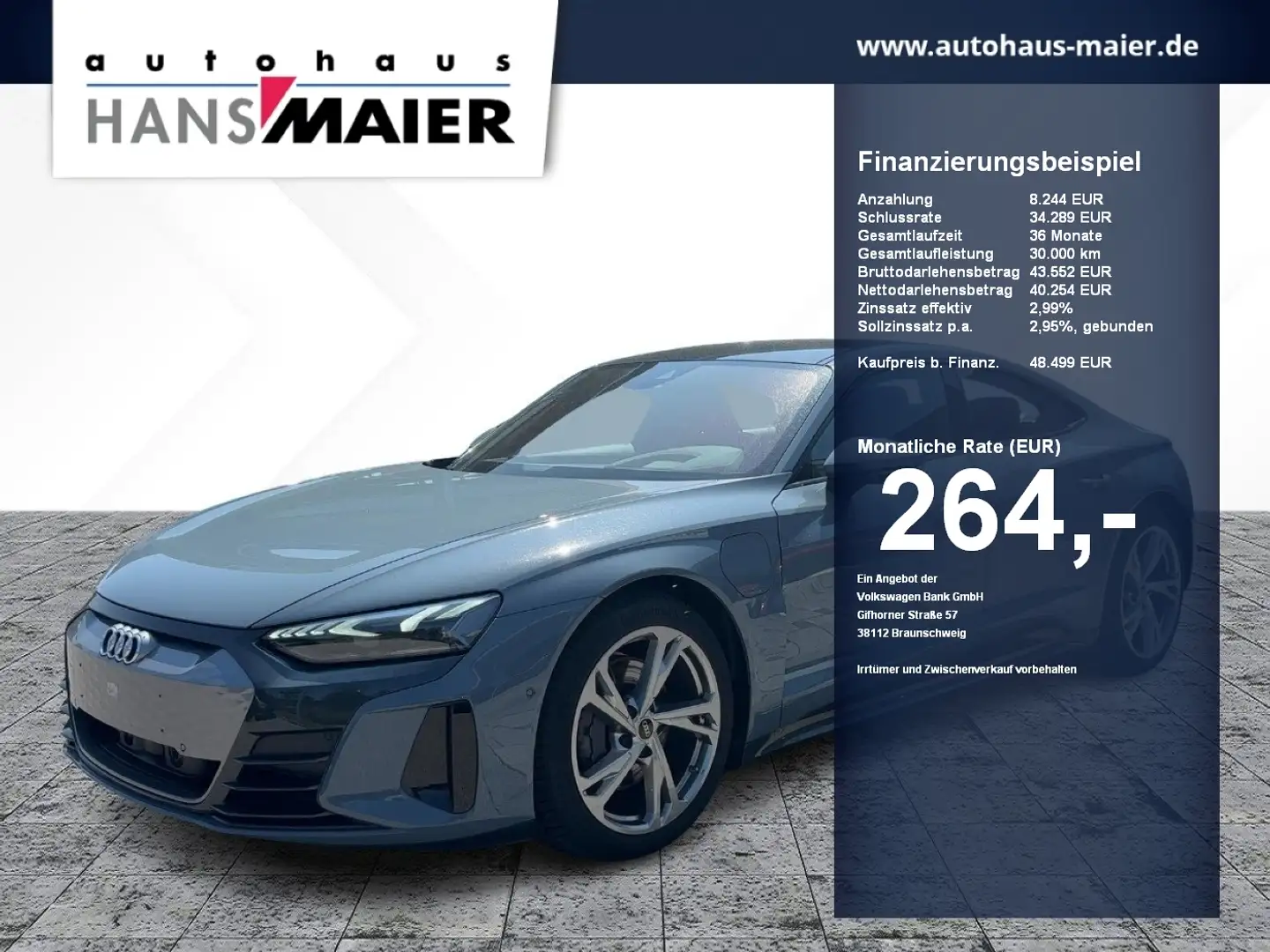 Audi e-tron GT quattro HuD MatrixLED LM 20 AreaView Grau - 1