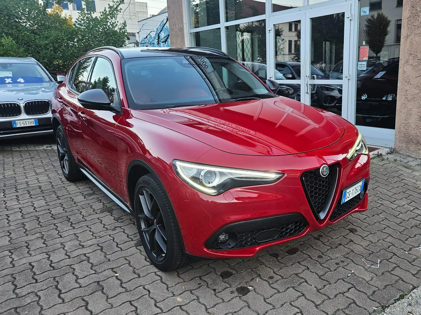 Alfa Romeo Stelvio Stelvio 2.2 t Q4 210cv auto PELLE-CAM-CERCHI 20" Rosso - 1