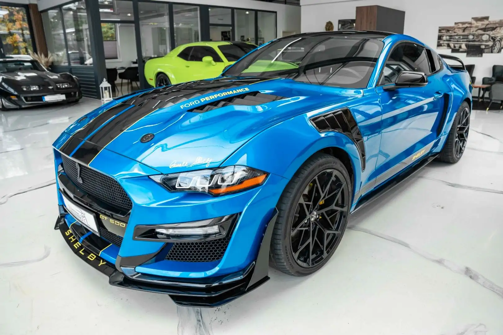 Ford Mustang 2,3 PERFORMANCE GT 500 SHELBY Bleu - 1