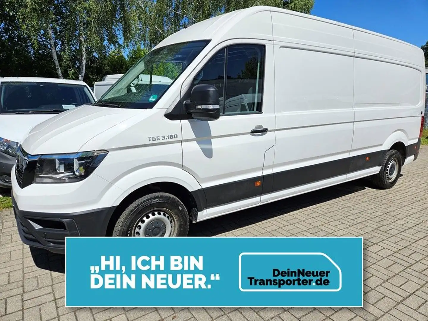 MAN TGE 3.180 MAXI|AUTOMATIK|3,0t AHK|->OHNE SCHÄDEN Blanc - 1