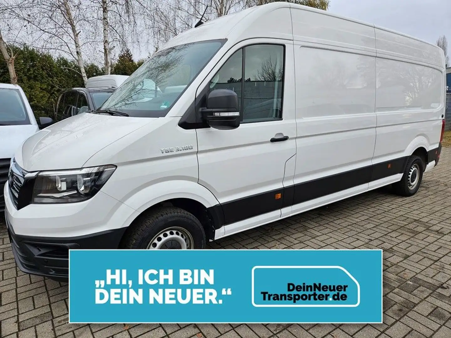 MAN TGE 3.180 MAXI|AUTOMATIK|3,0t AHK|->OHNE SCHÄDEN Weiß - 1