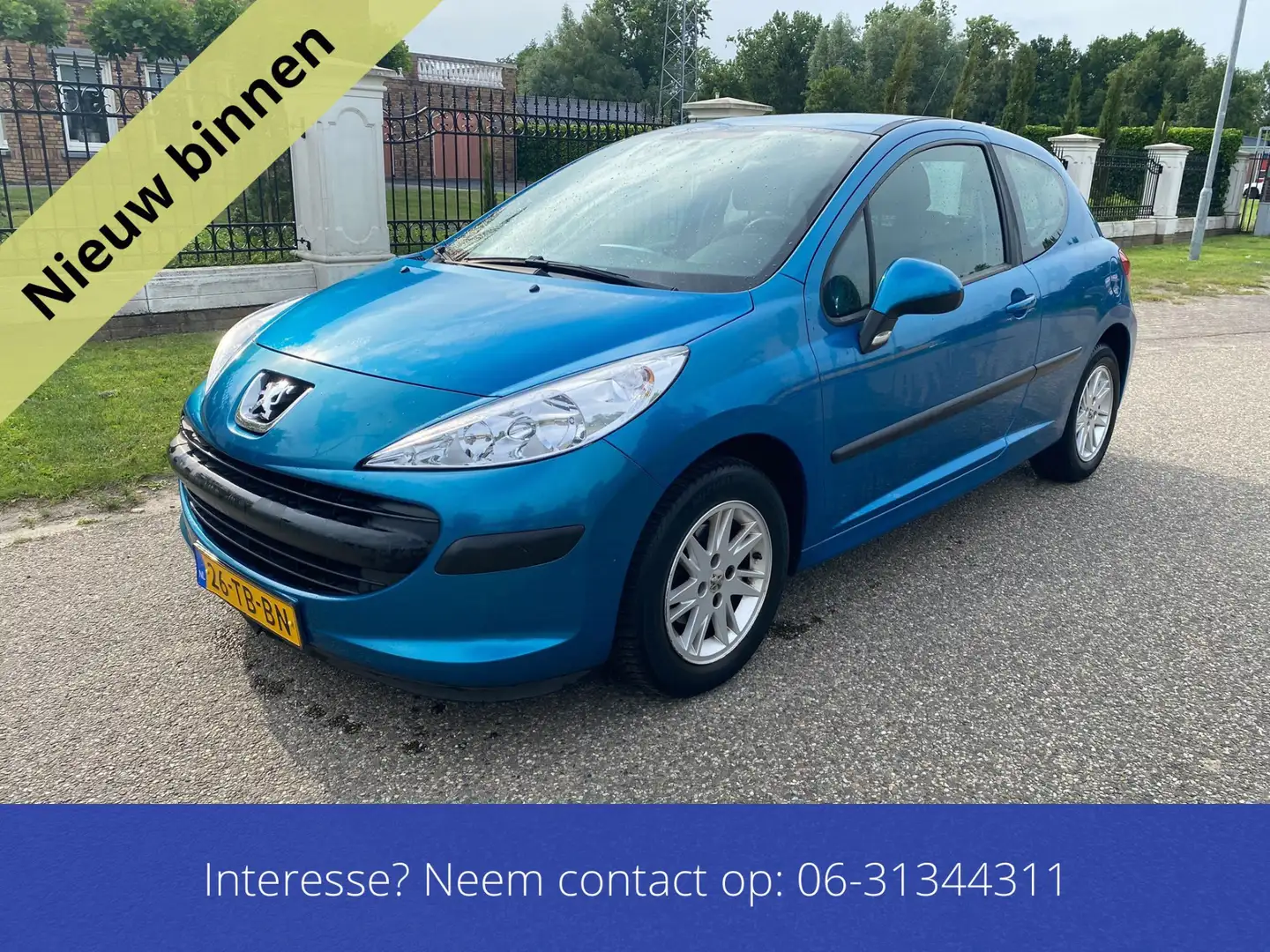 Peugeot 207 1.4-16V X-line inruil koopje lees tekst Azul - 2