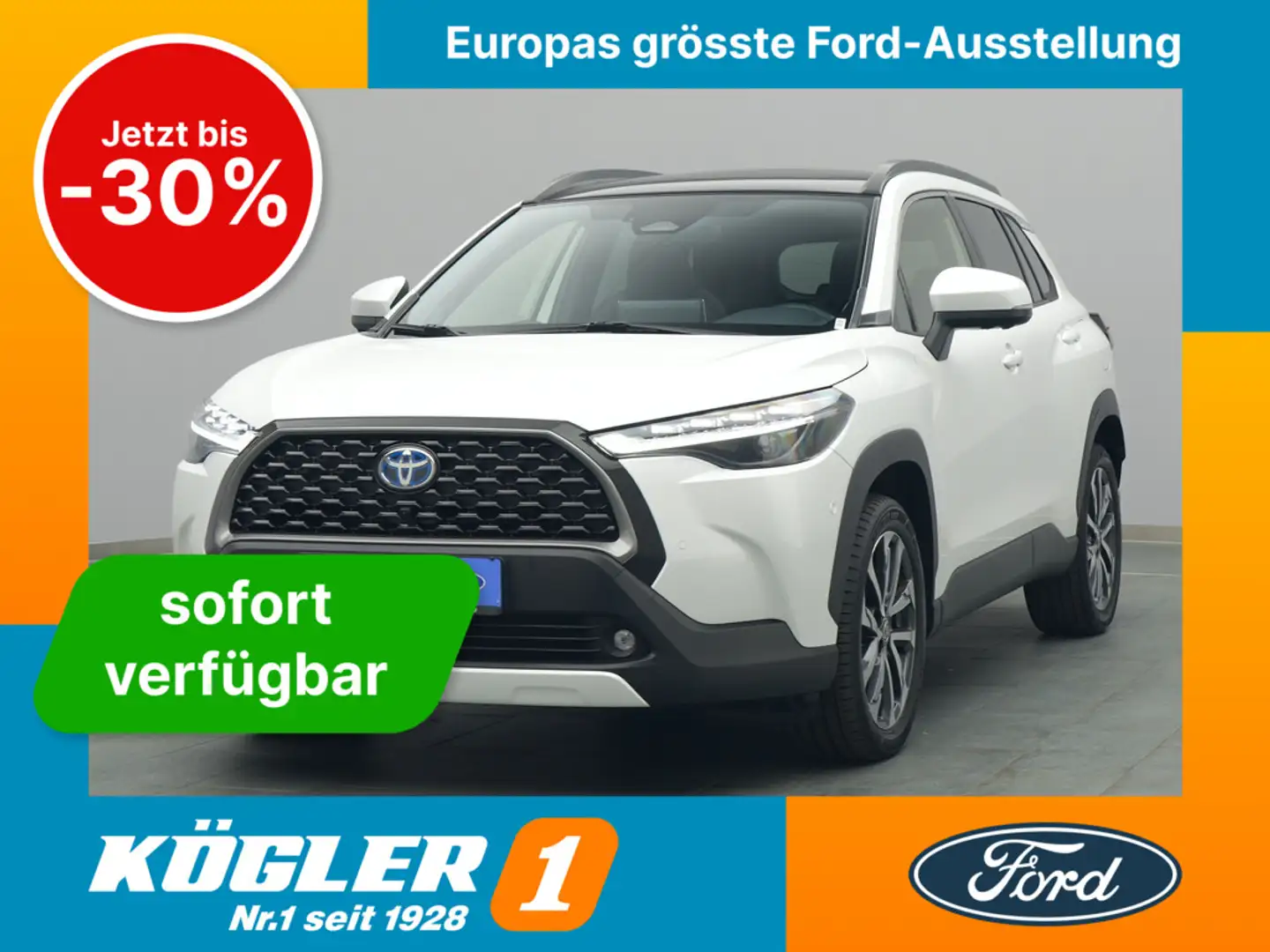 Toyota Corolla Cross 2.0 Hybrid Lounge 265PS Aut. 4x4 Белый - 1