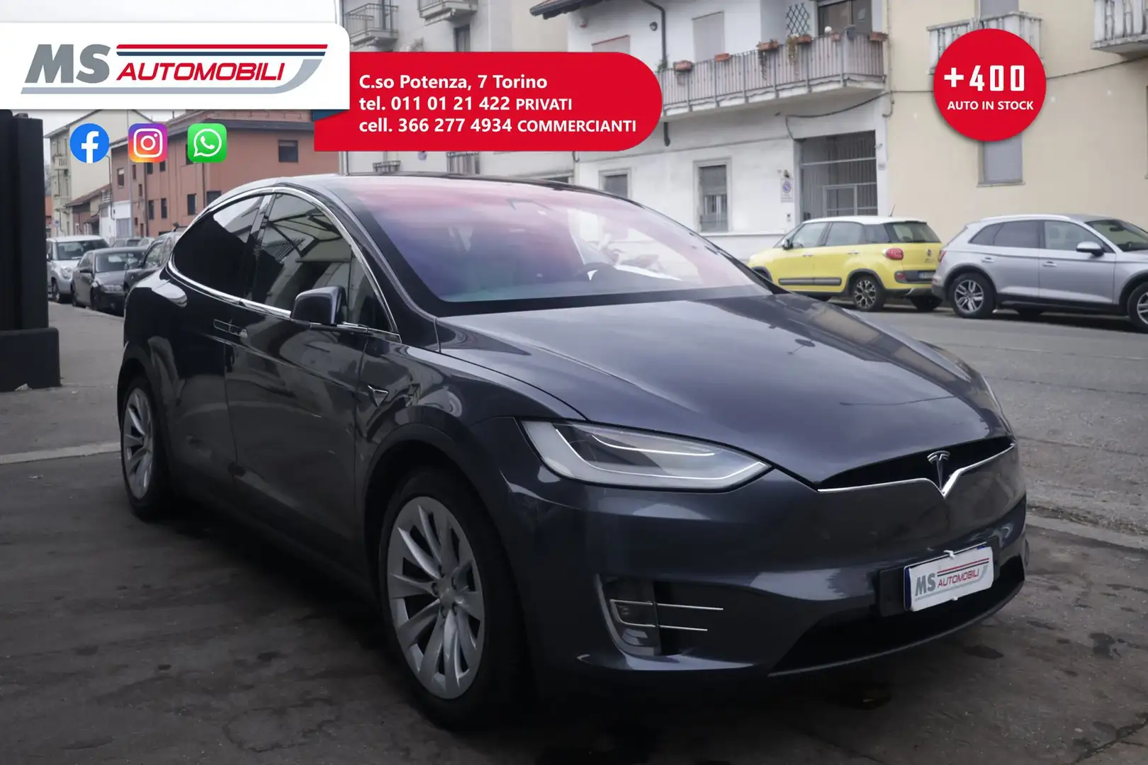 Tesla Model X Tesla Model X Long Range AWD Unicoproprietario Grigio - 1