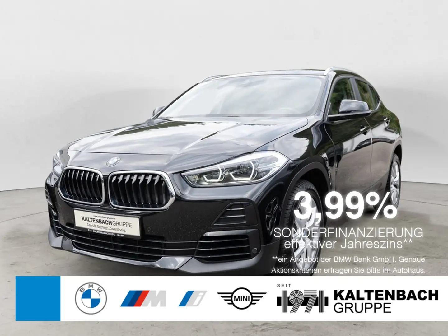 BMW X2 sDrive 20i AHK LED W-LAN NAVI Advantage Noir - 1