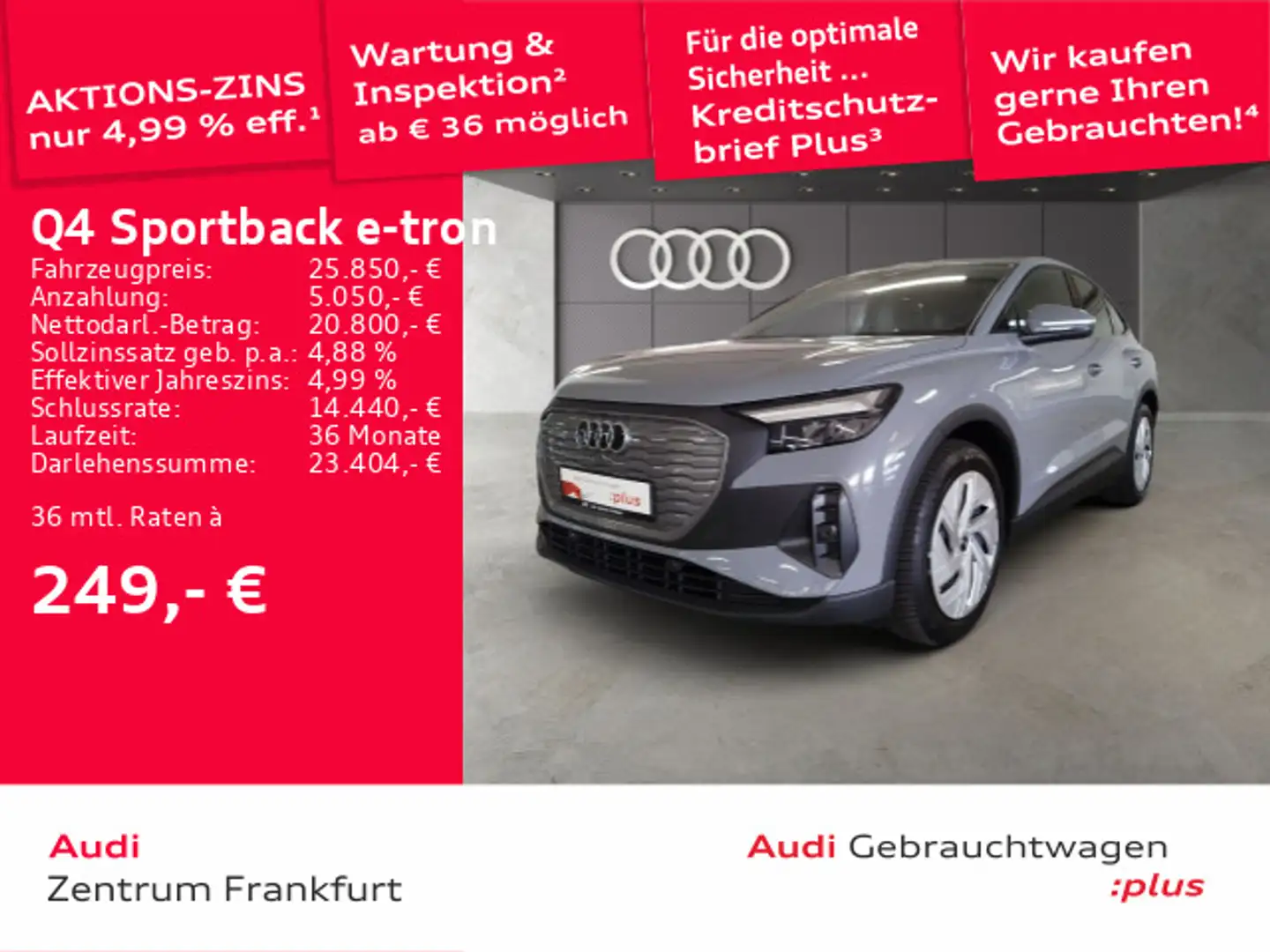 Audi Q4 e-tron 35 LED VC DAB PDC Gris - 1