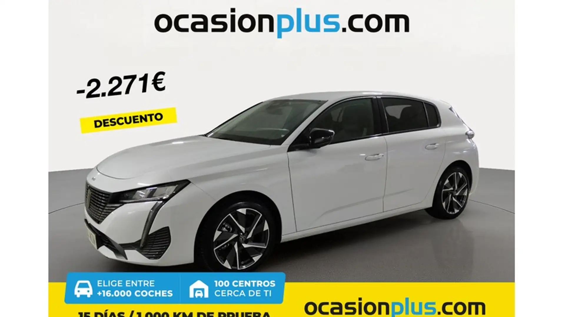 Peugeot 308 1.2 Hybrid Allure 136 e-DCS6 Blanc - 1