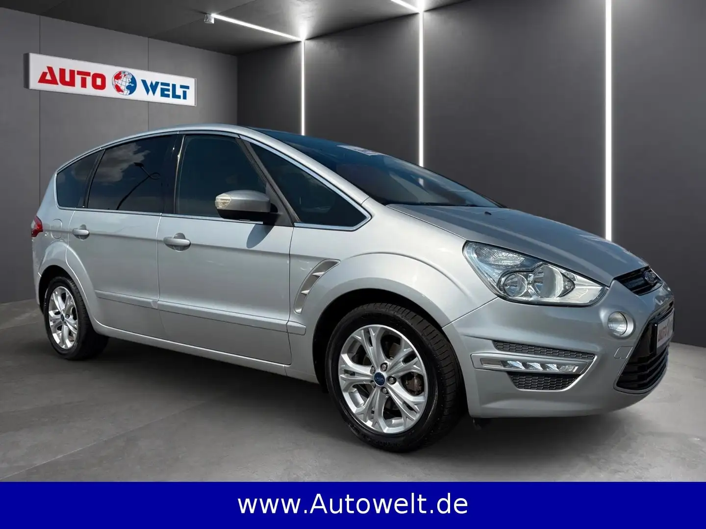 Ford S-Max 2.0 TDCi Teil-Leder Klima Sitzhz Parkhilfe Argent - 2
