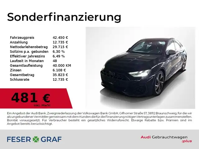 2025 Audi S3 in Black for sale