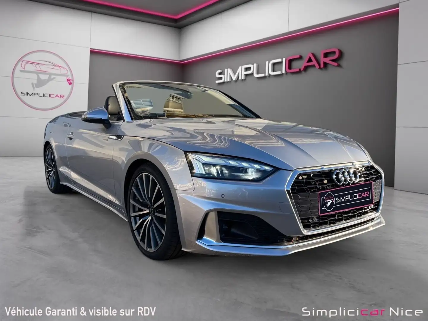 Audi Cabriolet A5 Cabriolet 40 TDI 204 S tronic 7 Quattro Avus Gris - 1