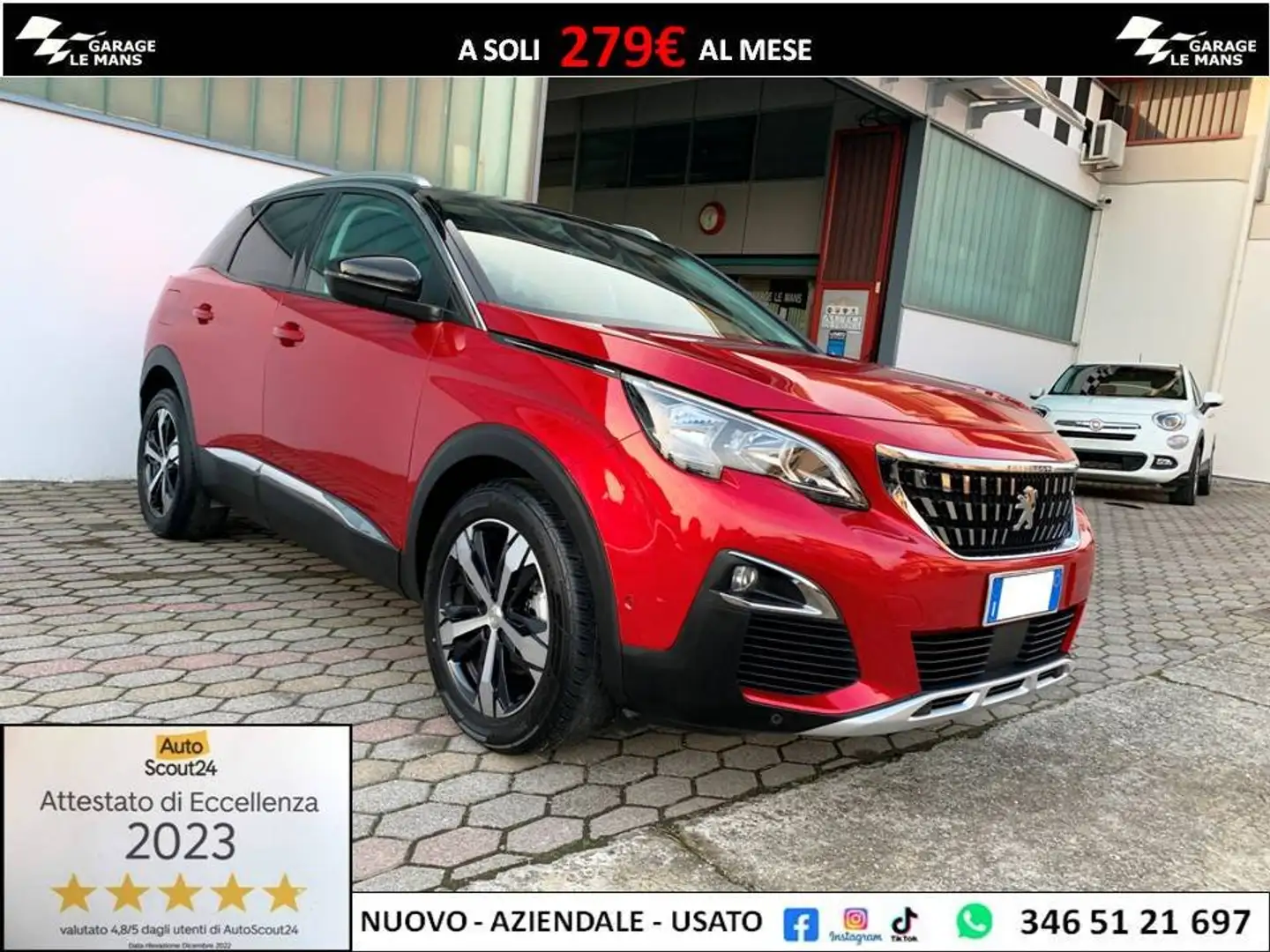 Peugeot 3008 PURETECH TURBO 130 S&S ALLURE NAVI GRIP CRUISE Rot - 1