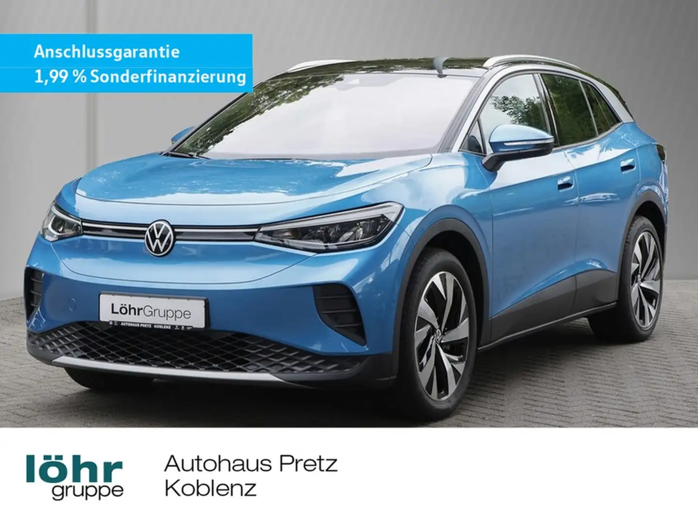Volkswagen ID.4 Pro 77 kWh "1,49%" AHK, RFK, Wä-Pu., Keyless, H... Bleu - 1