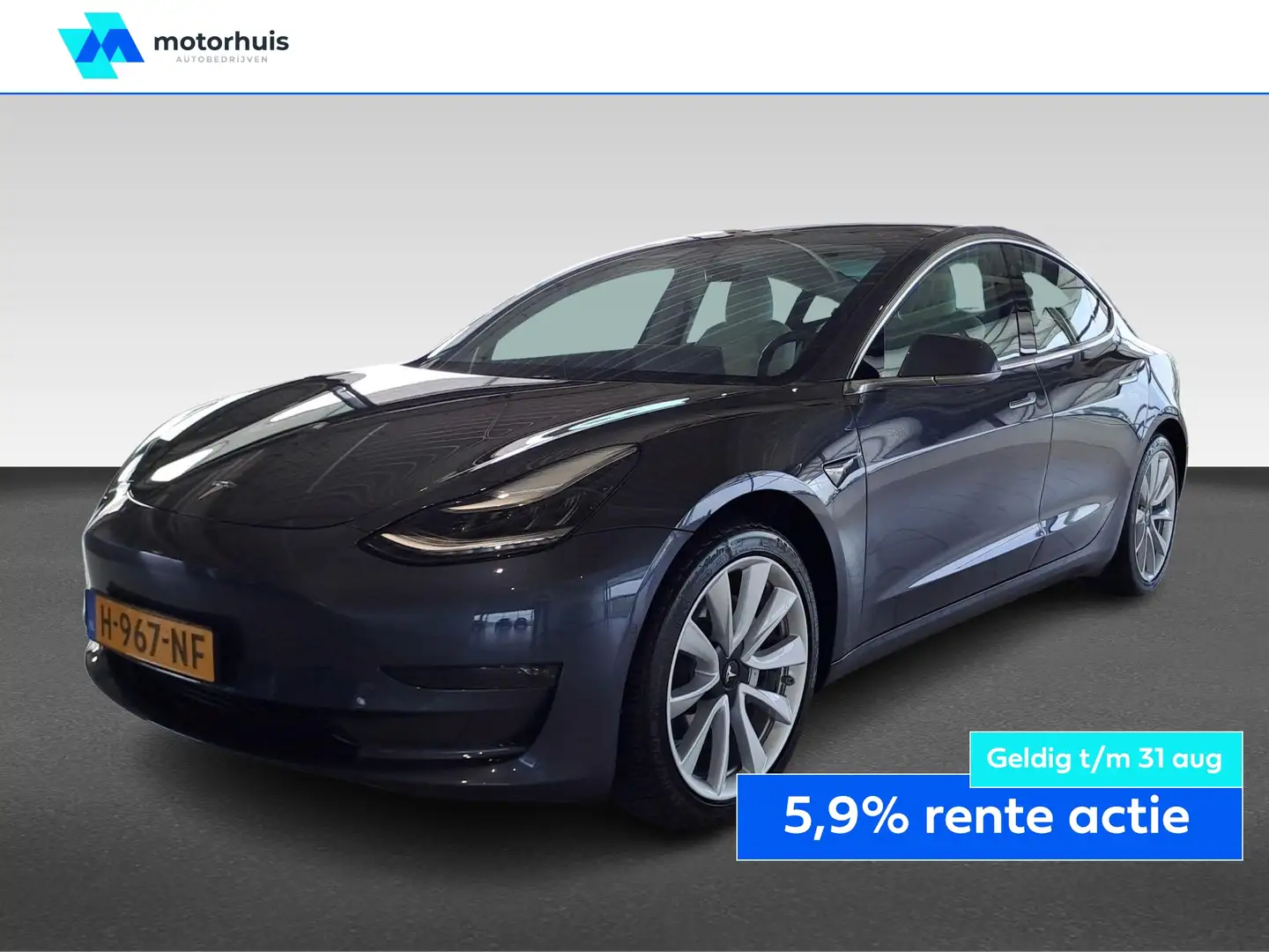 Tesla Model 3 Long-Range RWD Grijs - 1