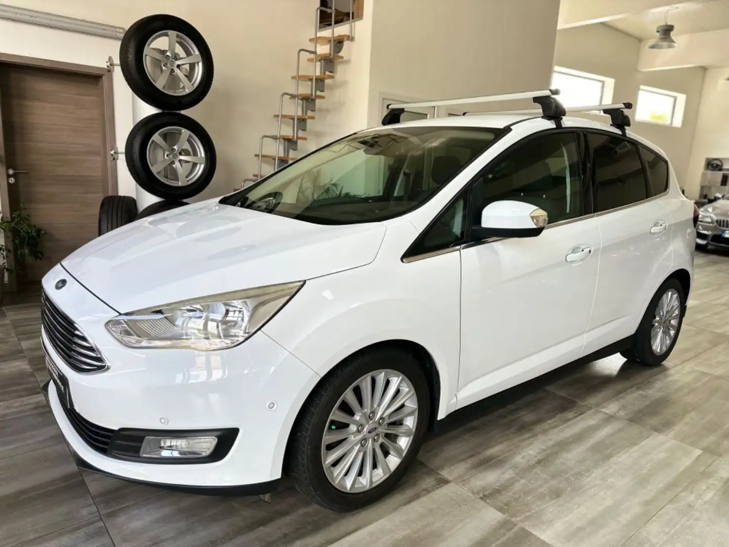 Ford C-Max Titanium *LED*PDC*Navi*Tempomat*Automatik* Blanco - 1