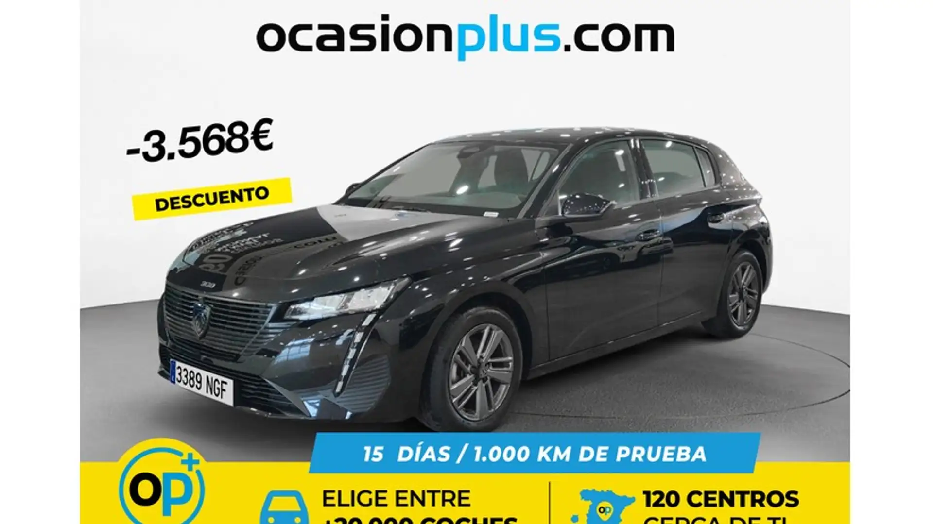 Peugeot 308 1.2 PureTech S&S Active Pack EAT8 130 Schwarz - 1