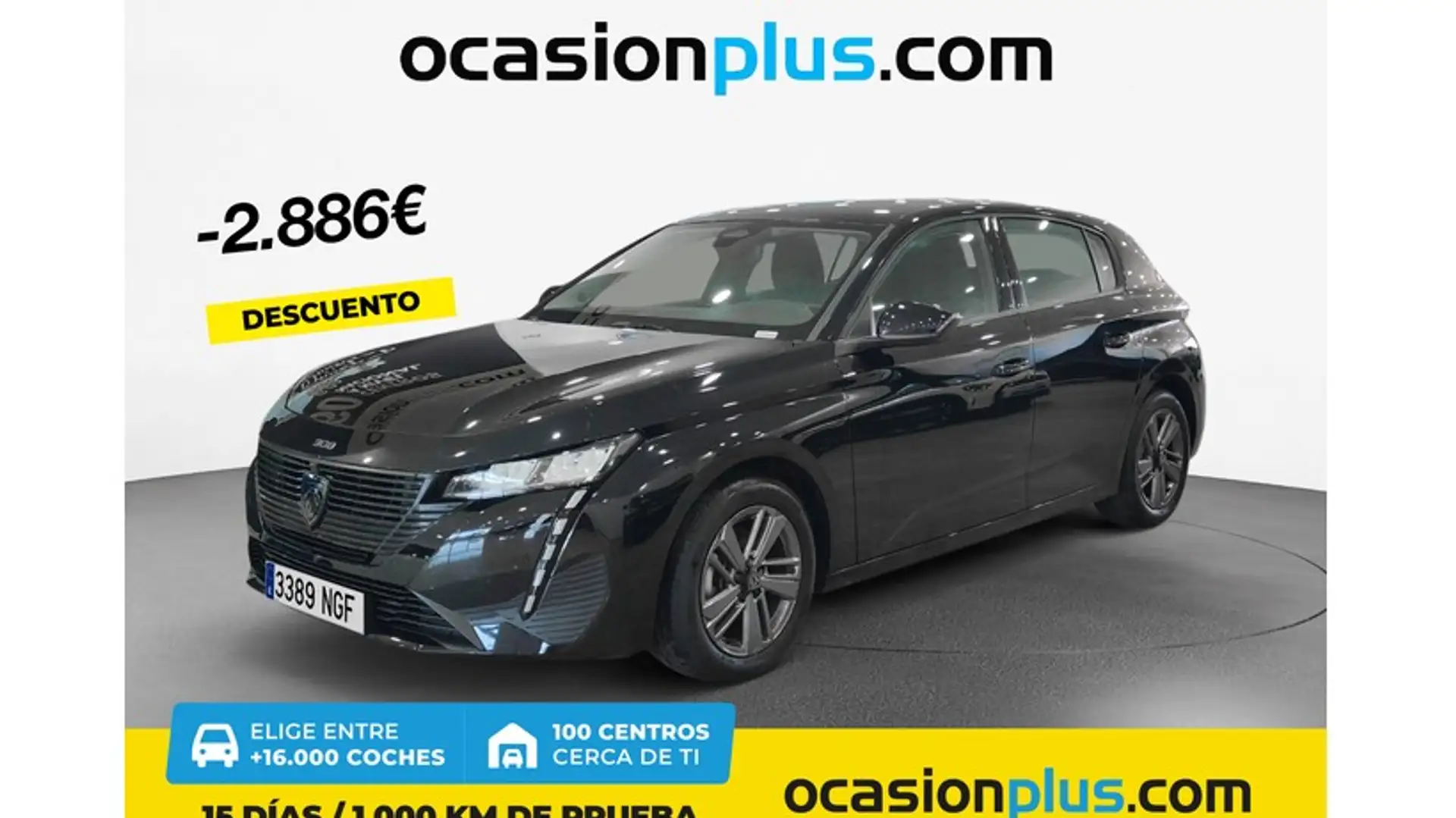 Peugeot 308 1.2 PureTech S&S Active Pack EAT8 130 Noir - 1