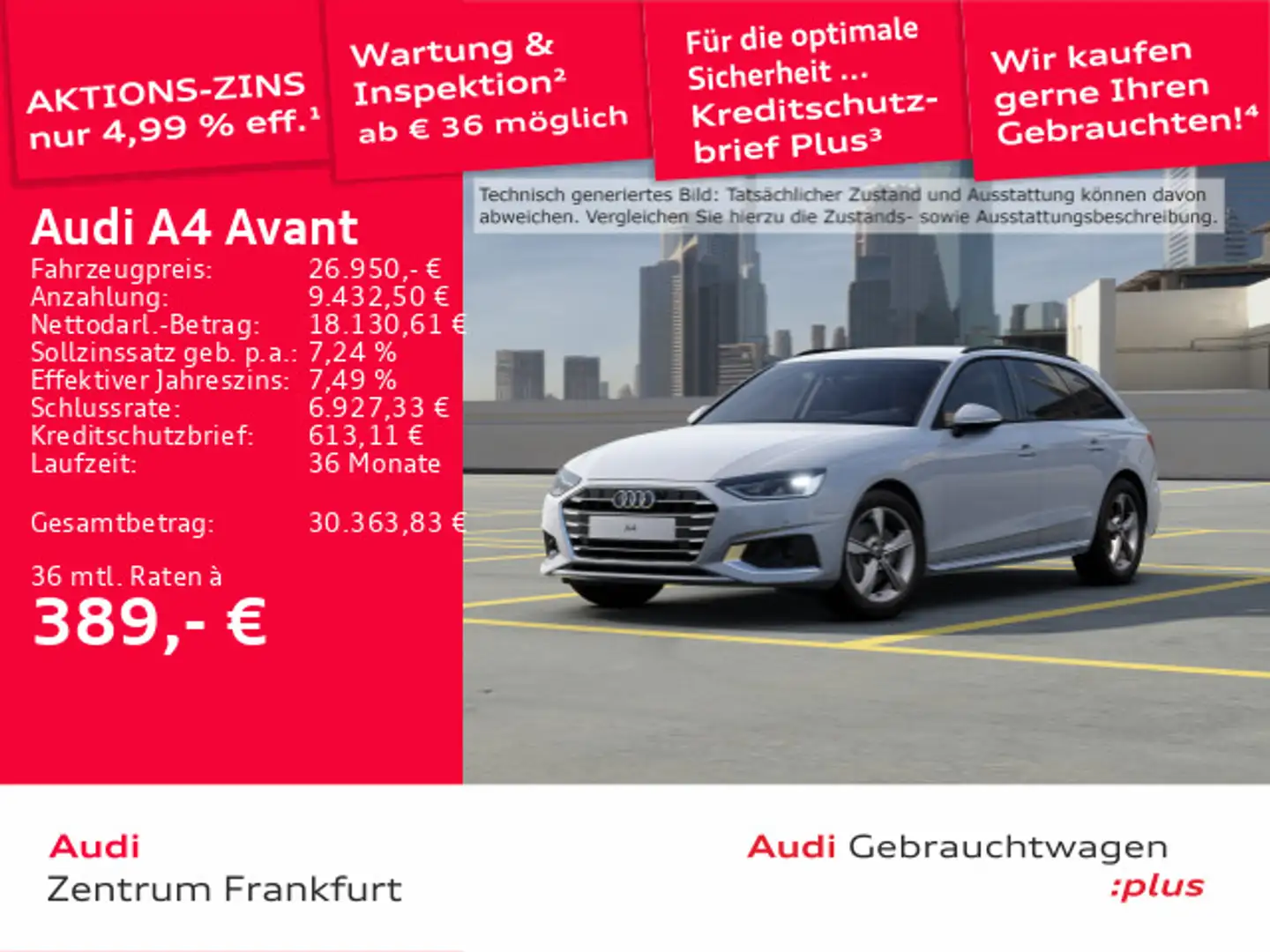 Audi A4 35 TFSI S tronic advanced LED DAB PDC T Weiß - 1