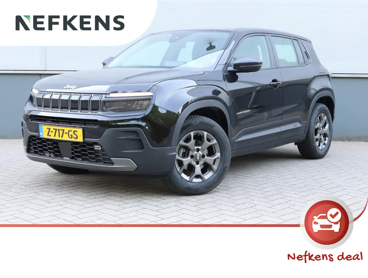 Jeep Avenger 1.2 Longitude | Navigatie | Keyless | Virtual Cock Zwart - 1