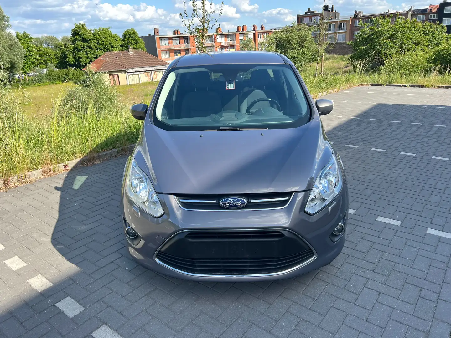 Ford C-Max 1.0-GPS-AIRCO-JANTES / CARNET COMPLET ! Gris - 2