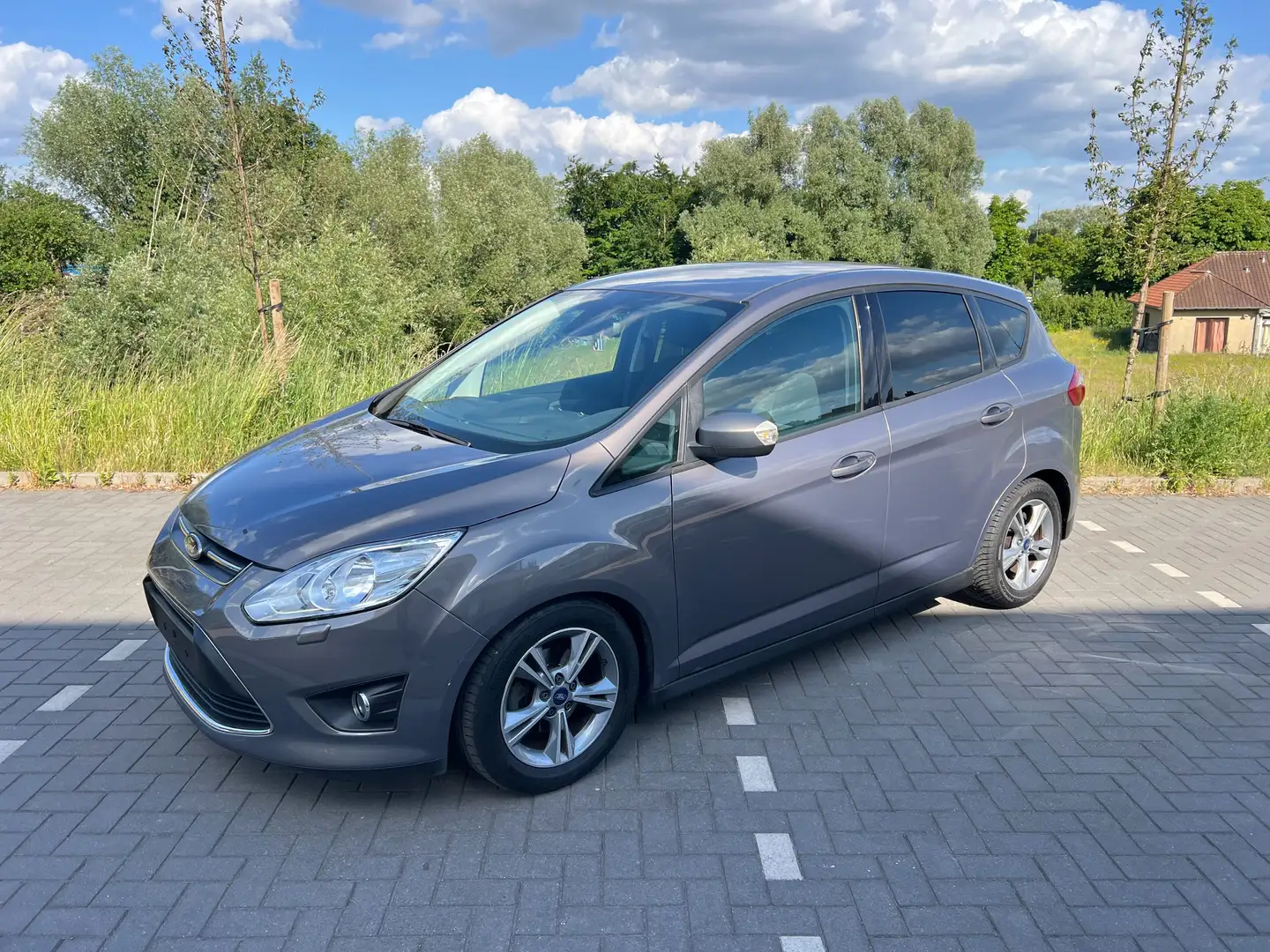 Ford C-Max 1.0-GPS-AIRCO-JANTES / CARNET COMPLET ! Gris - 1