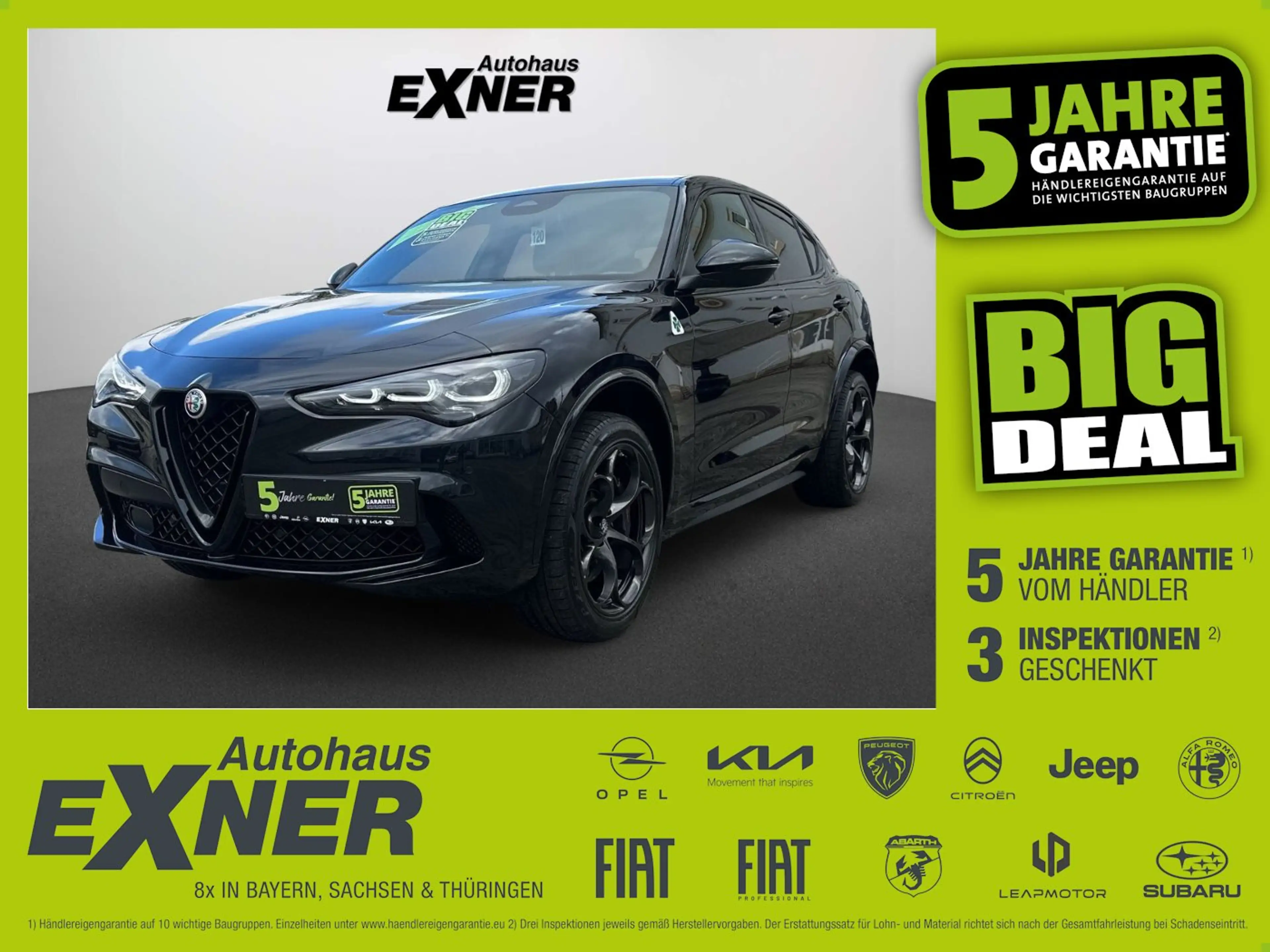Alfa Romeo Stelvio 2.9 V6 Bi-Turbo QUADRIFOGLIO ACC+LED+SHZ