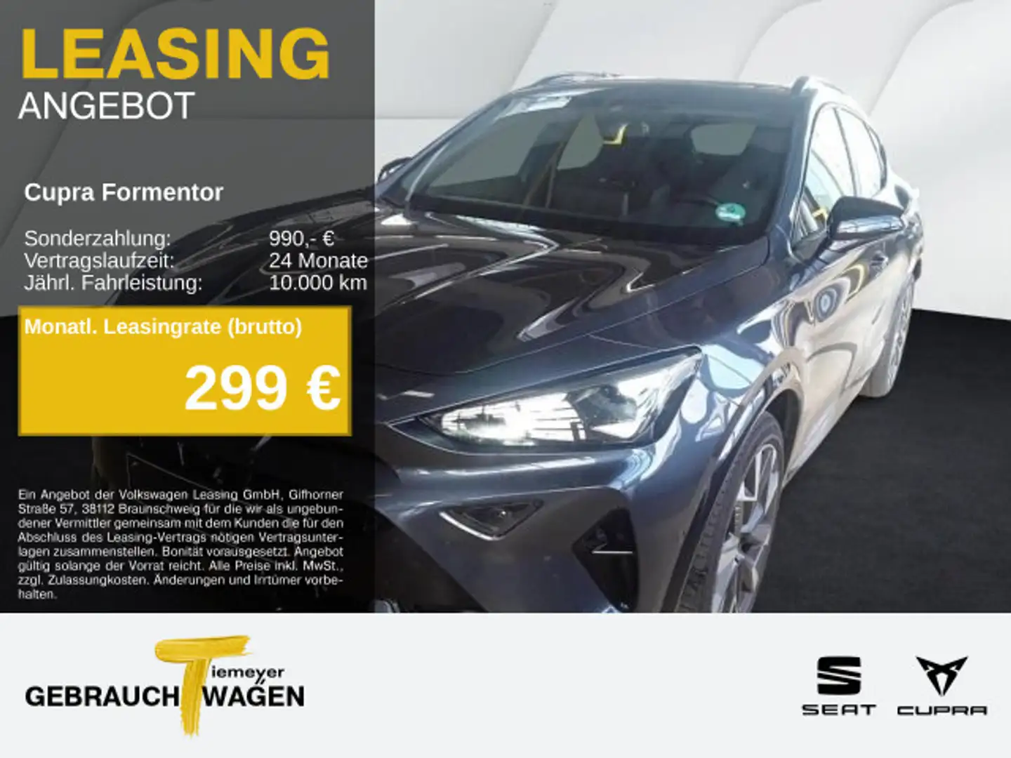 CUPRA Formentor VZ 2.0 TSI LM19 PANO AHK MATRIX SENNHE Grau - 1