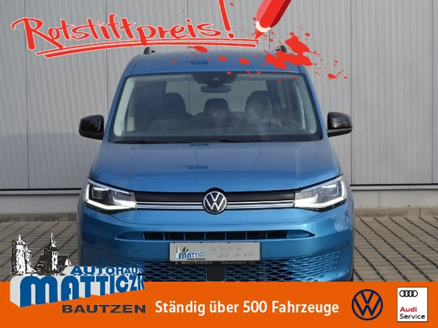 Volkswagen Caddy 1.5 TSI DSG Style AHK/LED/17-ZOLL/APP-CONNECT/DIG Blau - 1