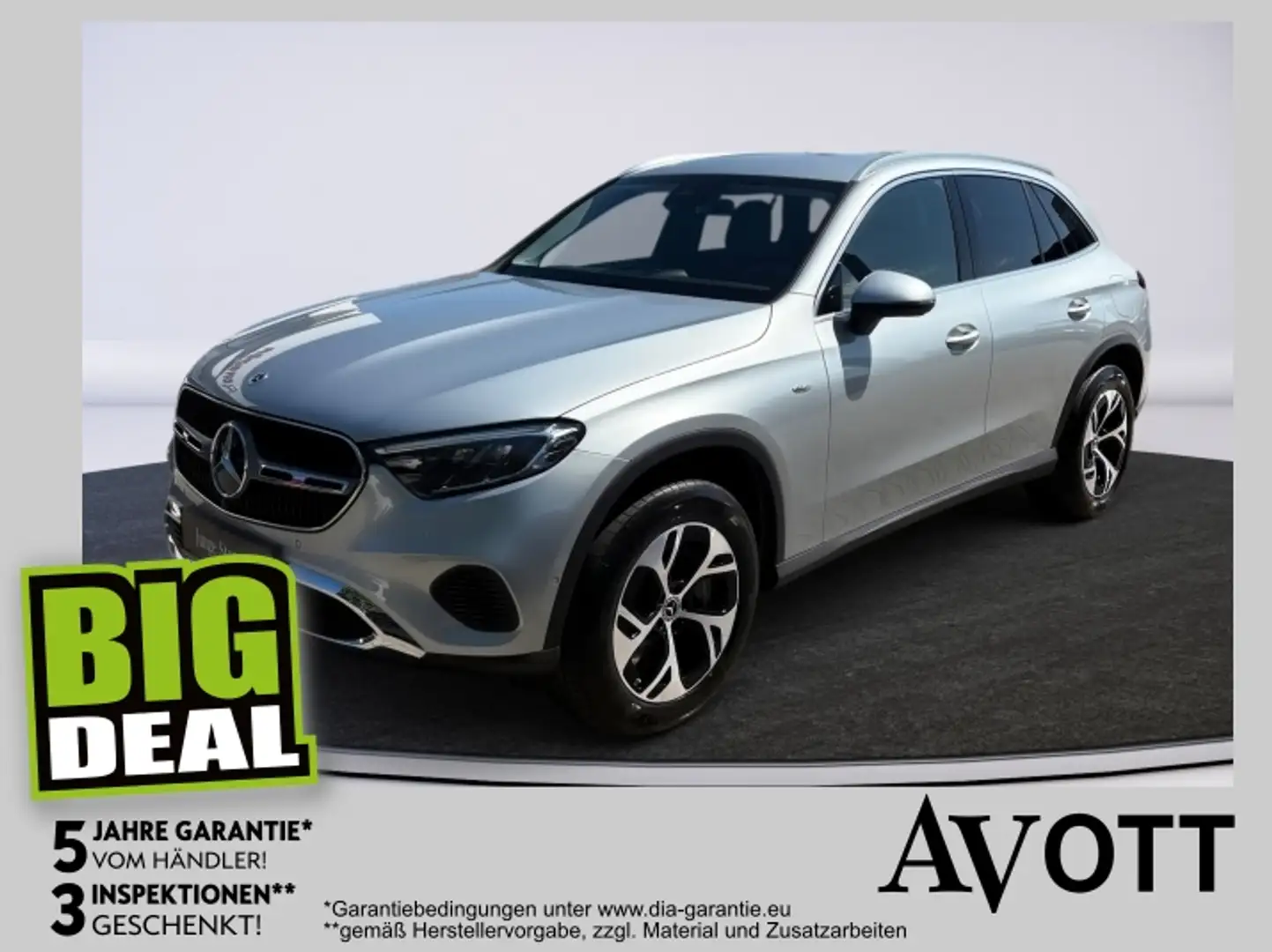 Mercedes-Benz GLC 300 de 4MATIC Hybrid inkl. Anhängevorrichtung Silber - 1