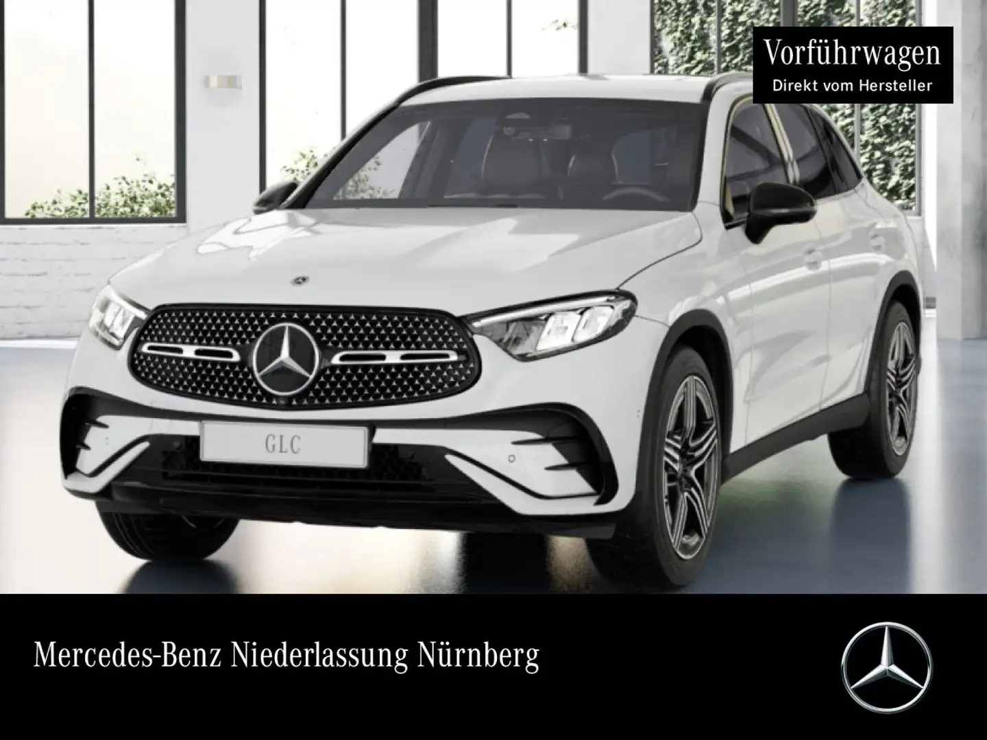 Mercedes-Benz GLC 200 4M AMG+NIGHT+360+AHK+LED+TOTW+KEYLESS+9G Weiß - 1