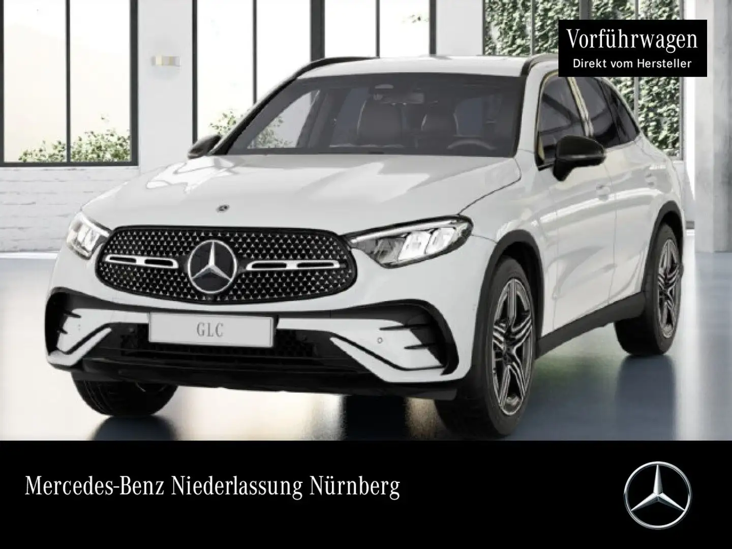 Mercedes-Benz GLC 200 4M AMG+NIGHT+360+AHK+LED+TOTW+KEYLESS+9G Weiß - 1