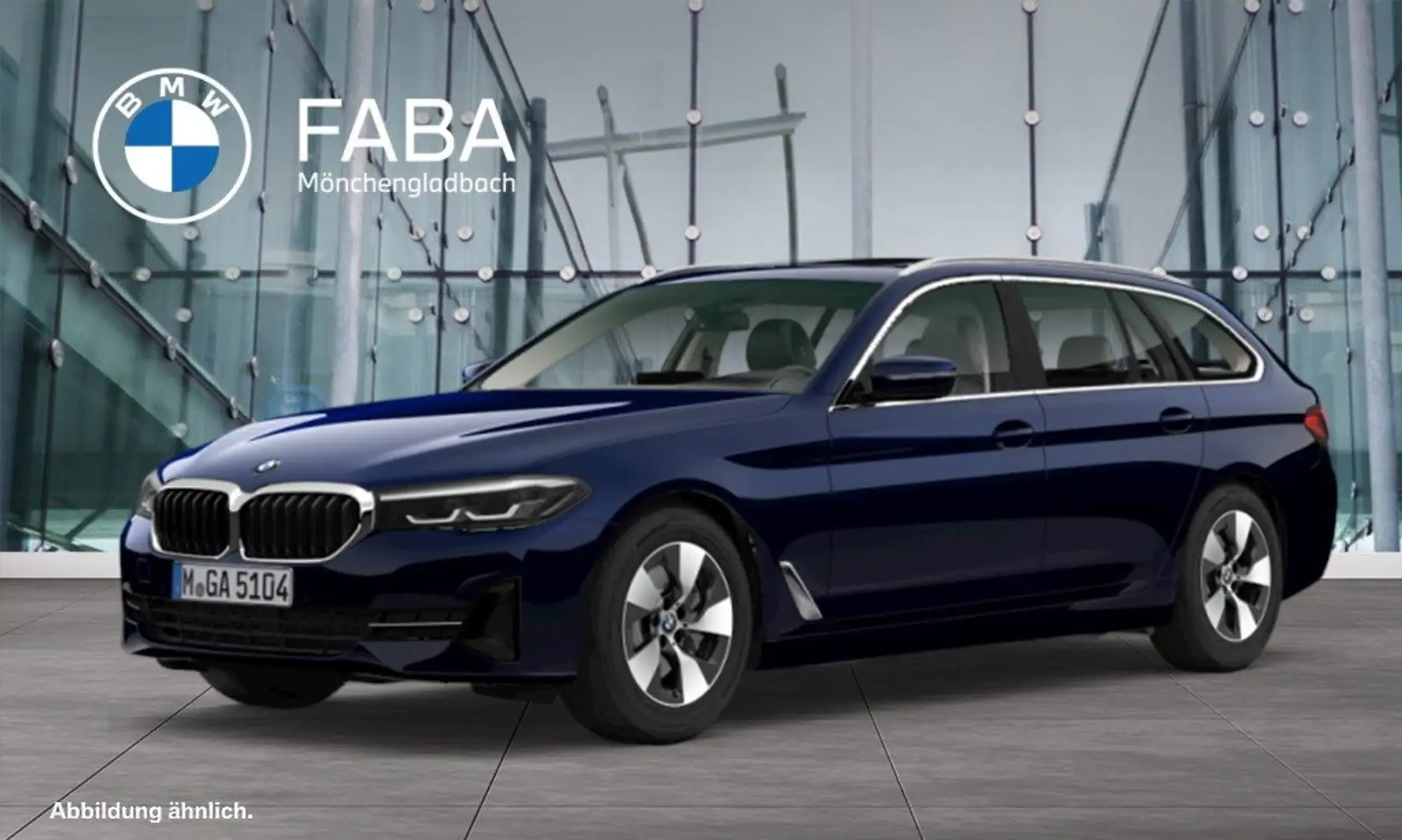 BMW 520 d Touring DAB LED WLAN Pano.Dach RFK Shz Blau - 1
