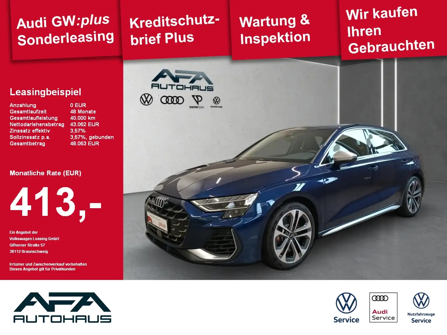 Audi S3 Sportback TFSI quattro S tronic Facelift*S-Ledersi Blu/Azzurro - 1