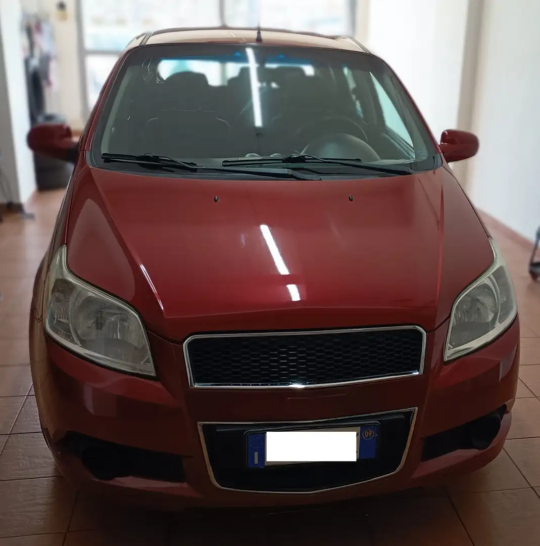 Chevrolet Aveo Aveo 2008 5p 1.2 LS c/clima ecologic Gpl Rosso - 1