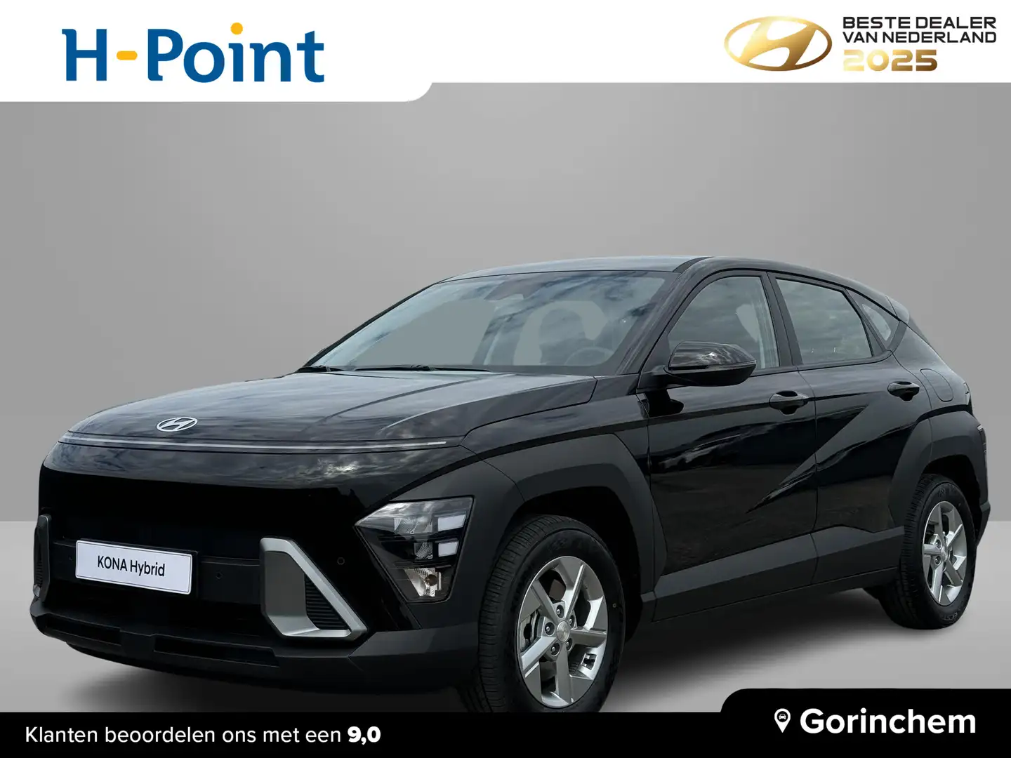 Hyundai KONA 1.6 GDI HEV Comfort | €3500 KORTING | VOORRAAD | A Zwart - 1