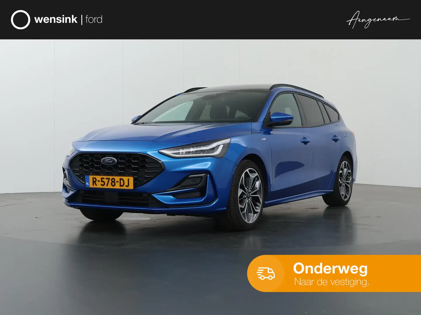 Ford Focus Wagon 1.0 EcoBoost ST Line X Business | Trekhaak | Blauw - 1
