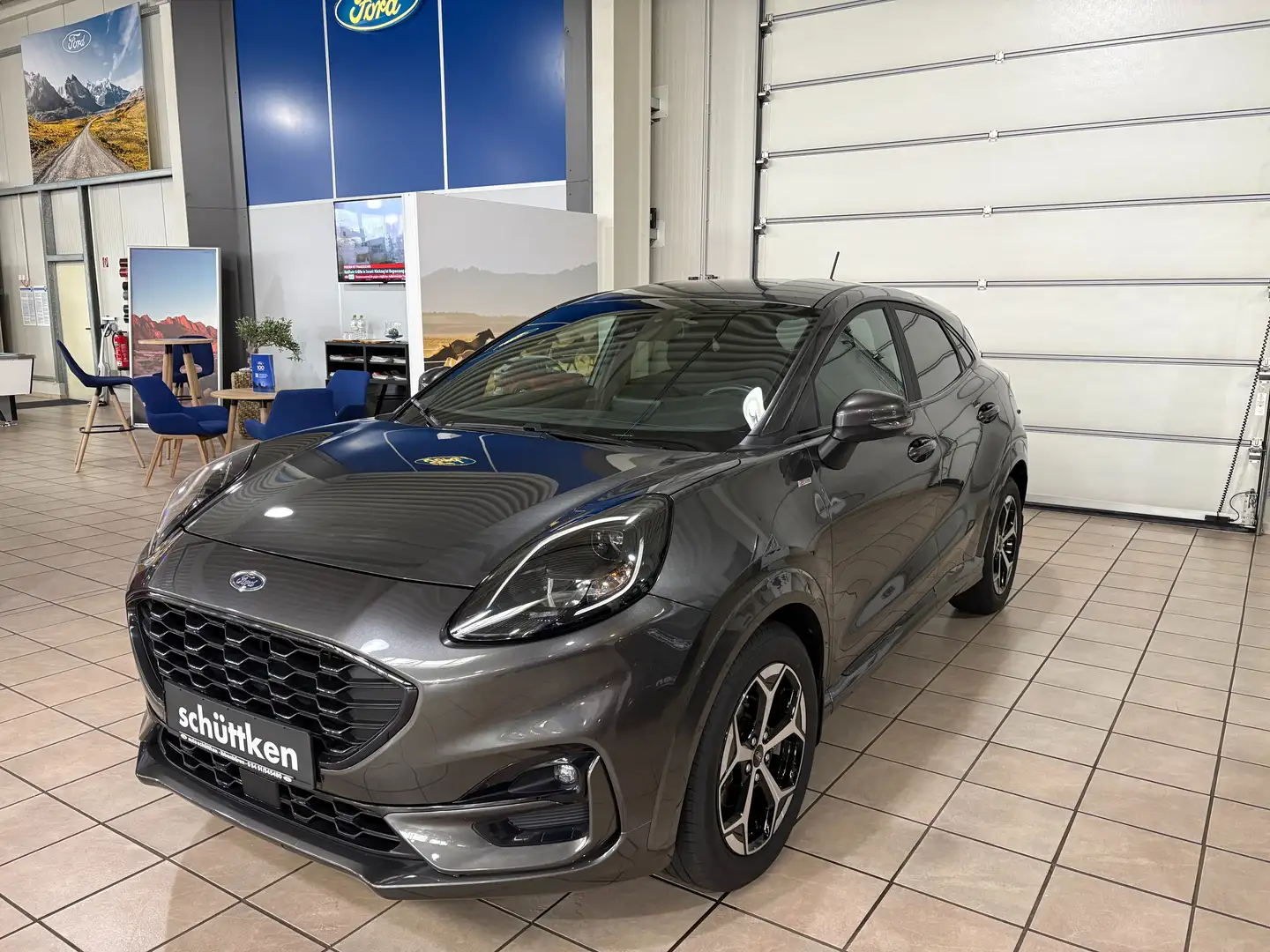 Ford Puma 1.0 EcoBoost MHEV ST-LINE WiPa, NAVI, AHK, APPLINK Grau - 1